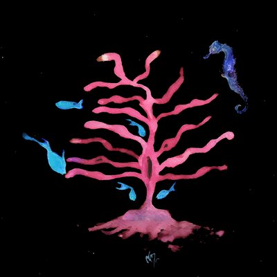The Seahorse Tree, 2020 (kombinovaná média) od Nancy Moniz Charalambous