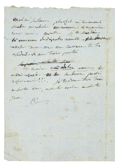 Dopis Josephine de Beauharnais od Napoleon Bonaparte