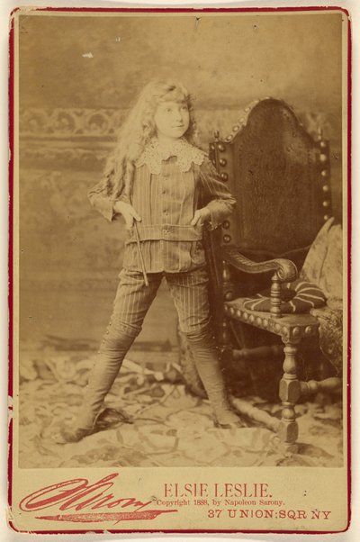 Elsie Leslie [als] Kleiner Lord Fauntleroy od Napoleon Sarony