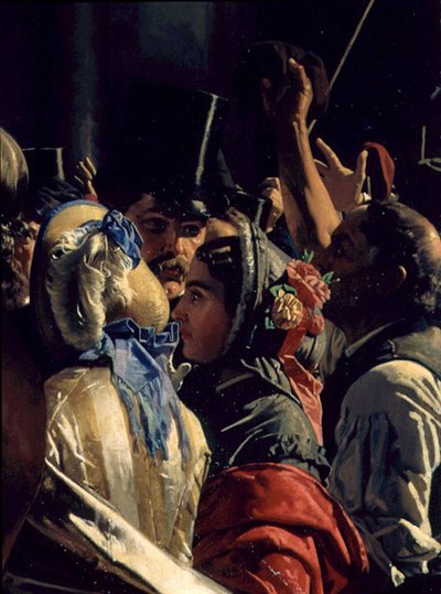 Ludovico Manin a Nicolo Tommaseo osvobozeni (detail) od Napoleone Mani