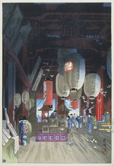 in de kanon tempel v asakusa Asakusa Kanon no Naido od Narazaki Eisho
