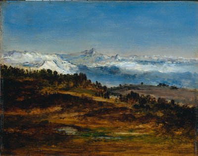 Pyreneje, vrchol Midi de Bigorre od Narcisse Diaz de la Pena