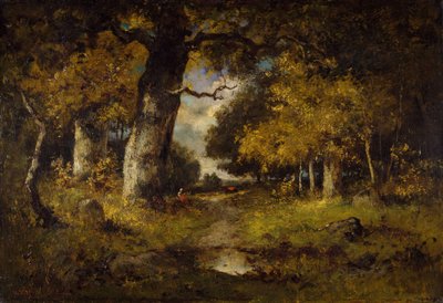 Woodland Scene, 1876. od Narcisse Virgile Diaz de la Peña
