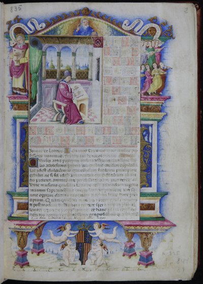 Portrét Johannese Tinctorise Z Opus musices Joannis Tinctoris, 1483 od Nardo Rapicano