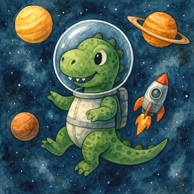 Vesmírné dobrodružství dinosaurů od Natalie Bruns