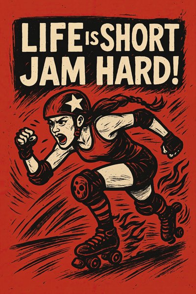 Roller Derby Jam Hard od Natalie Bruns