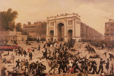 Nepokoje za volební právo v Hyde Parku, 1866 od Nathan Hughes