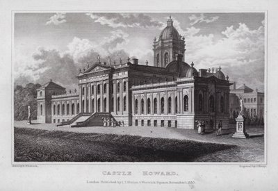 Castle Howard (rytina) od Nathaniel (after) Whittock