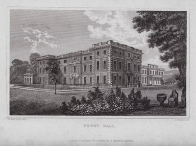 Newby Hall (rytina) od Nathaniel (after) Whittock