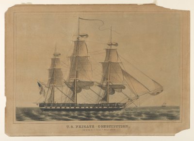 Ústava fregaty USA, 1838-46., 1838-46. od Nathaniel Currier