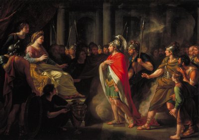 Setkání Dido a Aeneas od Nathaniel Dance-Holland