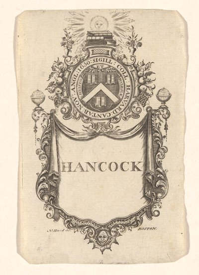 Knihovna Harvard College (Hancock) od Nathaniel Hurd