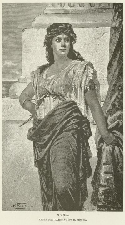 Medea (rytina) od Nathaniel Sichel