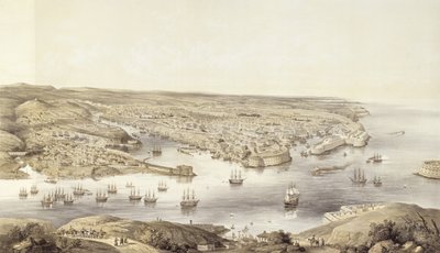 Sebastopol v celé své slávě, 1848, vyryto Day und Son, vydáno 1857 od Nathaniel Whittock