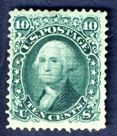 10c Washington E Grill singl, 1867. od National Bank Note Company