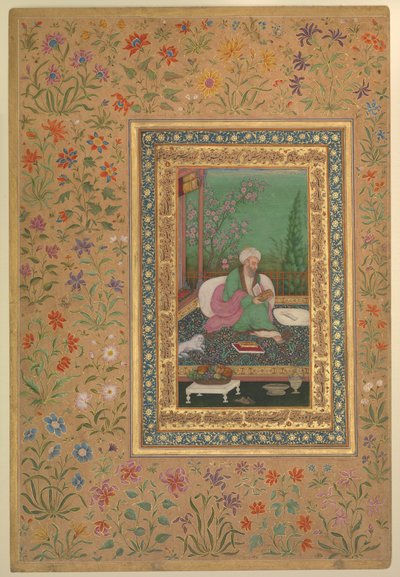 Ilustrace Ustad Mansur, známý jako Nãdir-al-‘As od Nãdir-al-’Asr Ustad Mansur