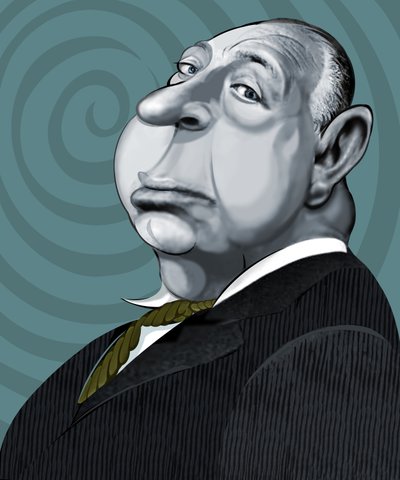 Alfred Hitchcock, 2022 (digitální) od Neale Osborne
