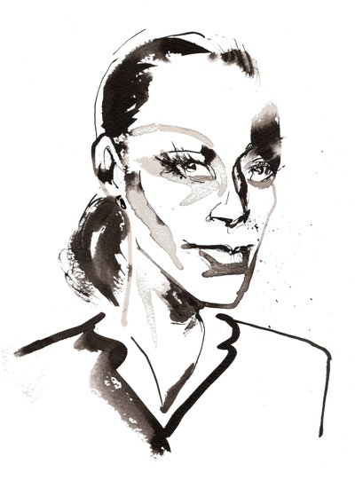 Ingrid Thulin, 2025 (inkoust) od Neale Osborne