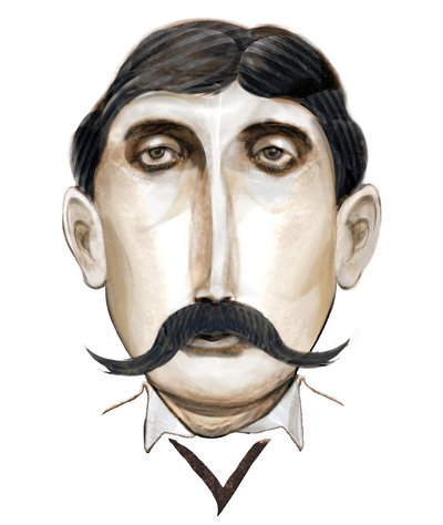 Marcel Proust, 2021 (digitální) od Neale Osborne