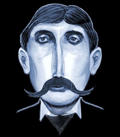 Marcel Proust, 2021 (digitální) od Neale Osborne