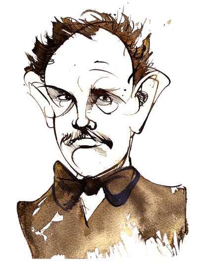 Richard Strauss, německý skladatel a dirigent (1864-1949); karikatura od Neale Osborne