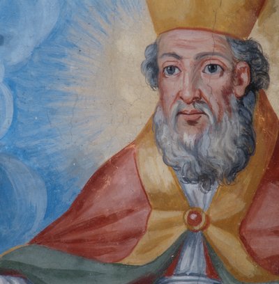 Portrét sv. Cania, detail klenby od Neapolitan School
