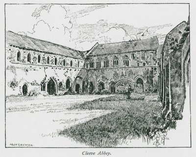 Cleeve Abbey (litografie) od Nelly Erichsen