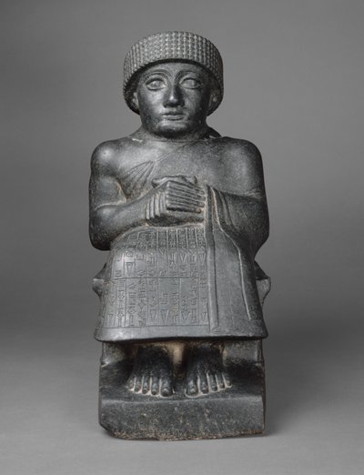 Socha Gudea, cca 2090 př. n. l. (diorit) od Neo Sumerian