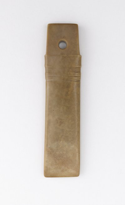 Straight chisel (gui) Qijia culture (jade (nephrite)) od Neolithic Period Chinese School