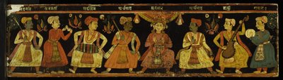 Obálka knihy z rukopisu divadelního textu (wc na dřevě) od Nepalese School