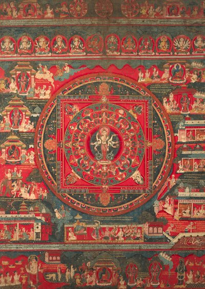 Mandala z Amoghafasy od Nepalese School