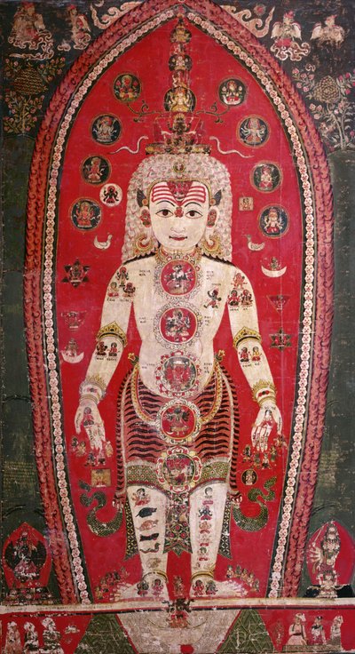 Shiva Purana, z Badgaon (kvaš na hedvábí) od Nepalese School