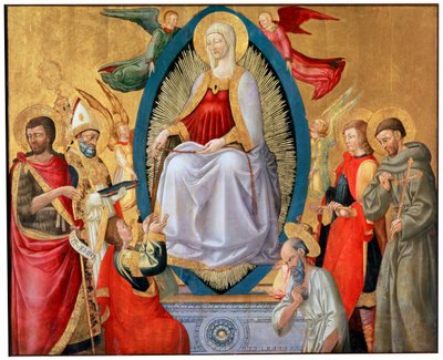 Nanebevzetí Panny Marie, 1464-1465 od Neri di Bicci