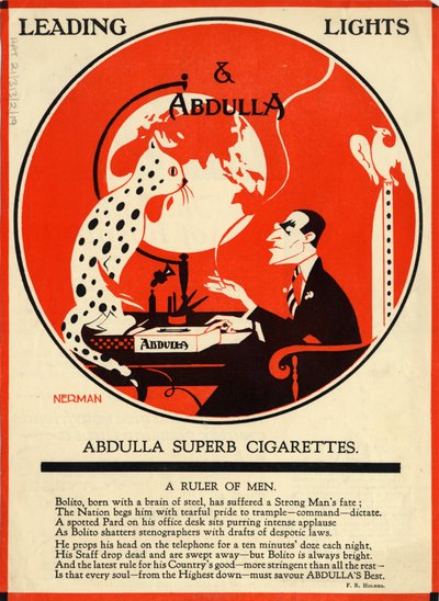 Cigarety Abdulla, 20. léta 20. století od Nerman