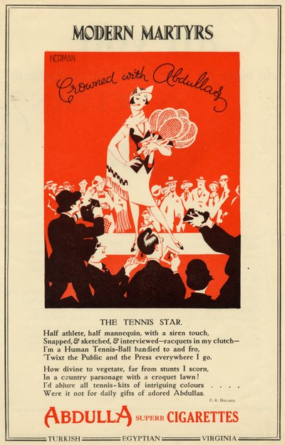 Cigarety Abdulla, 1927 od Nerman