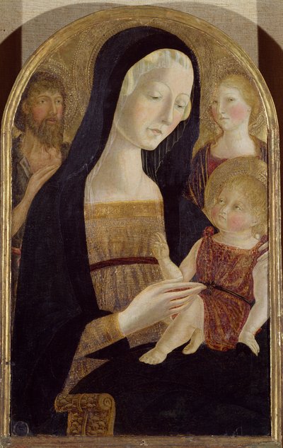 Madona s dítětem se svatými Janem Křtitelem a Marií Magdalenou, od Neroccia z Bartolomea de