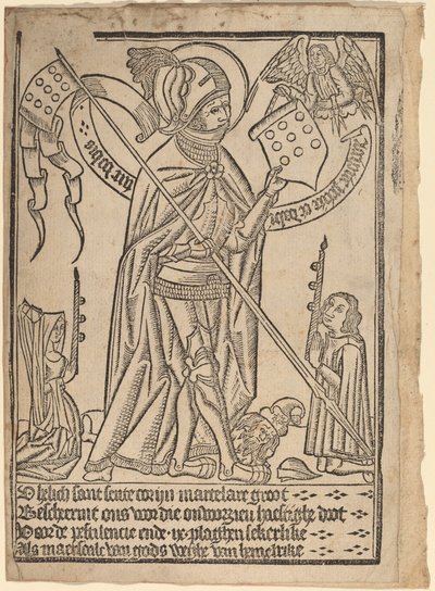 Svatý Jiří (?) od Netherlandish 15th Century