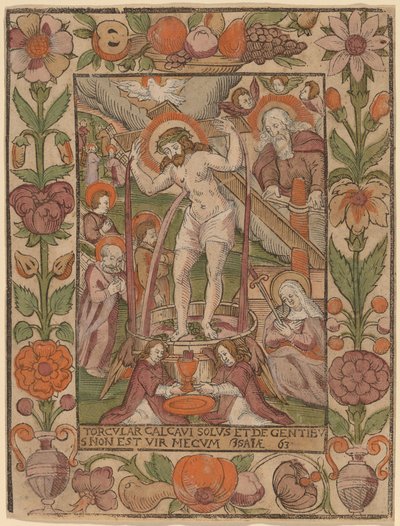Kristus v lisu na víno od Netherlandish 16th Century