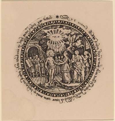 Triumfální Kristus s proroky a svatými od Netherlandish 16th Century