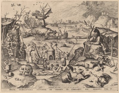 Pokušení svatého Antonína od Netherlandish 16th Century after Hieronymus Bosch, Hieronymus Cock