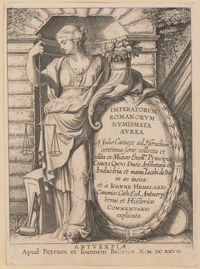 Titulní stránka pro Imperatorvm Romanorvm Nvmismata Avrea od Netherlandish 17th Century after Sir Peter Paul Rubens