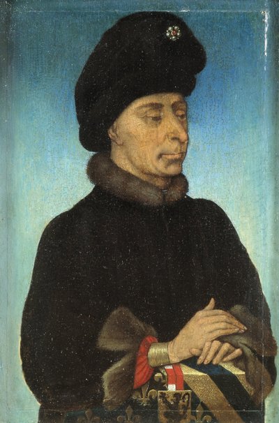Portrét Jana Nebojácného, vévody z Burgundska, polovina 15. století. od Netherlandish Master