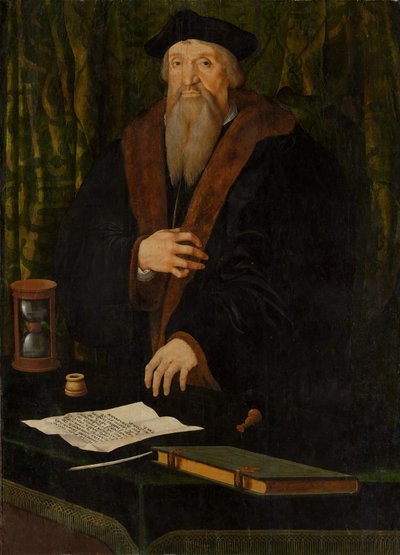 Portrét muže, možná Jean de Langeac zemřel 1541, biskup z Limoges. od Netherlandish Painter