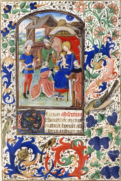 Klanění tří králů, kolem roku 1450 od Netherlandish School