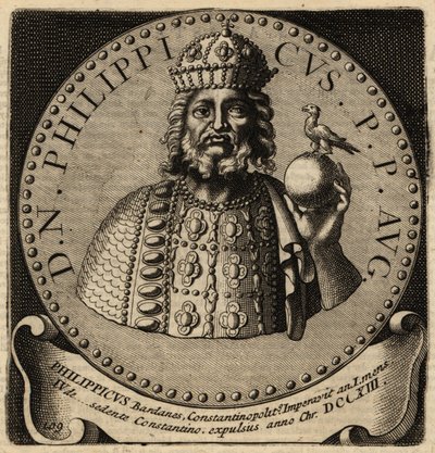 byzantský císař Philippikos. od Netherlandish School