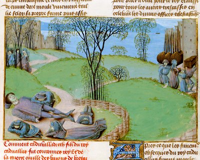 Paní Royalová 15 E.IV fol. 187 Úmrtí z hladomoru, z 