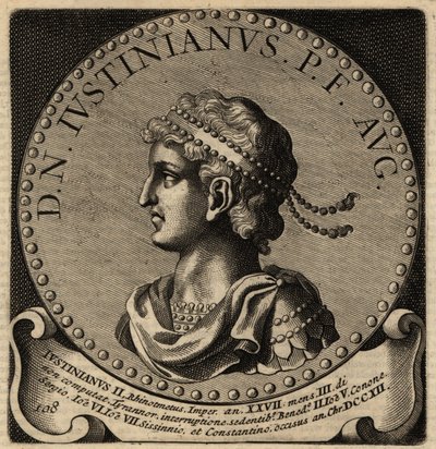 Portrét byzantského císaře Justiniána II. od Netherlandish School