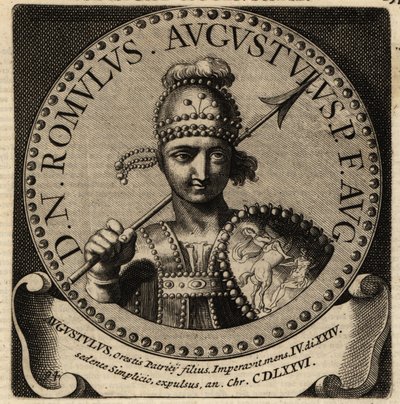 Portrét římského císaře Romula Augustula. od Netherlandish School