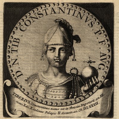 Portrét římského císaře Tiberia II Konstantina. od Netherlandish School