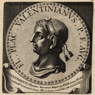 Portrét římského císaře Valentiniana III. od Netherlandish School